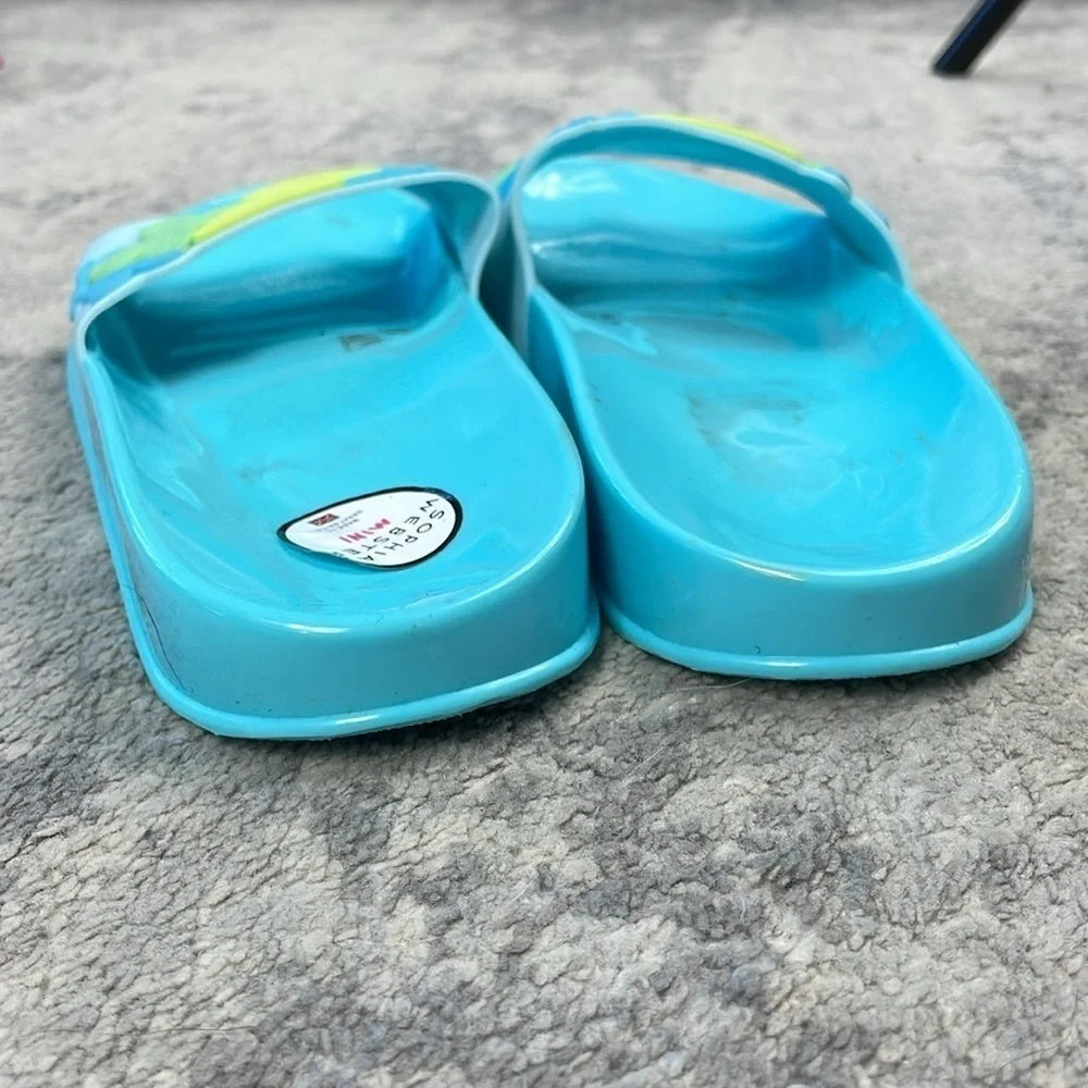 Sophia Webster Mini Junior Blue Butterfly Jelly Sandal Kids Slide Sz UK 3